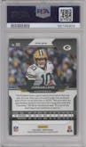 Jordan Love from the 2020 Panini Prizm set featuring a Light Blue Prizm parallel graded by PSA and given an overall grade of 9.