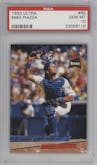 Mike Piazza from the 1993 Fleer Ultra set graded by PSA and given an overall grade of 10.
