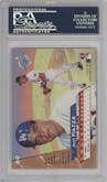 Mike Piazza from the 1993 Fleer Ultra set graded by PSA and given an overall grade of 10.