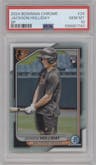 Jackson Holliday from the 2024 Bowman Chrome set graded by PSA and given an overall grade of 10.