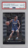 Shai Gilgeous-Alexander from the 2018-19 Panini Select  set graded by PSA and given an overall grade of 10.
