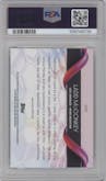 Ladd McConkey from the 2024 Topps Chrome set graded by PSA and given an overall grade of 10.