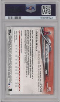 Shohei Ohtani from the 2018 Topps Complete Set set graded by PSA and given an overall grade of 9.