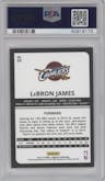 LeBron James from the 2015-16 Panini Complete set graded by PSA and given an overall grade of 10.