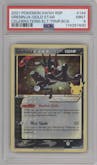 Greninja Gold Star from the 2021 Pokemon SWSH set featuring a Celebrations Elite Trainer Box parallel graded by PSA and given an overall grade of 9.