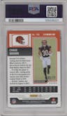 Chase Brown from the 2023 Panini Zenith set featuring a Blue parallel graded by PSA and given an overall grade of 10.