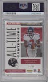 Michael Vick from the 2019 Panini Contenders Optic set graded by PSA and given an overall grade of 8.