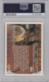 Kobe Bryant  from the 1996-97 Topps set graded by PSA and given an overall grade of 8.