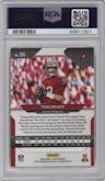 Tom Brady from the 2020 Panini Prizm set graded by PSA and given an overall grade of 10.