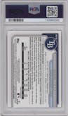 Curtis Mead from the 2024 Bowman Chrome set featuring a Gold Refractor parallel graded by PSA and given an overall grade of 9.