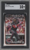 Elly De La Cruz from the 2024 Topps  set graded by SGC and given an overall grade of 10.