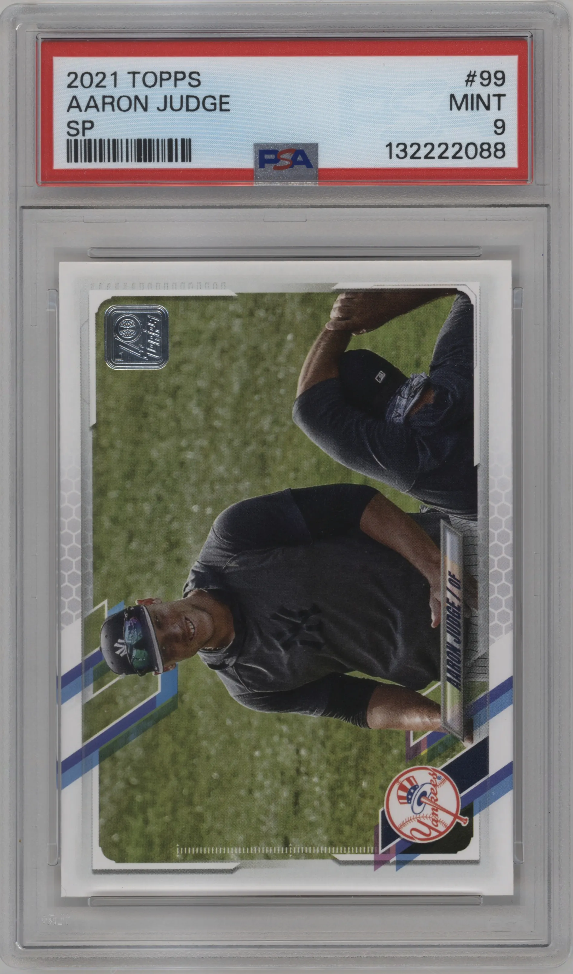 2021 Topps Series 1 Variation Aaron Judge #99 PSA 9