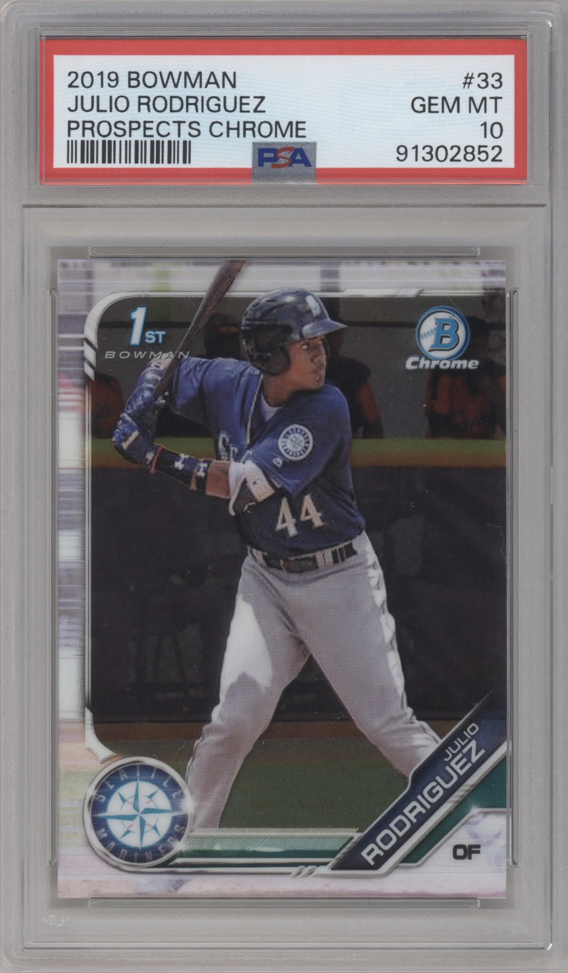 2019 Bowman Chr.Pros. Julio Rodriguez PSA 10