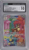 Sawsbuck from the 2024 Pokemon SV set graded by CSG and given an overall grade of 10.