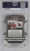 Trey McBride from the 2022 Panini Prizm set featuring a White Sparkle parallel graded by PSA and given an overall grade of 9.