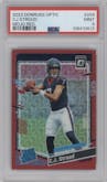 C.J. Stroud from the 2023 Donruss Optic set featuring a Red Mojo  parallel graded by PSA and given an overall grade of 9.