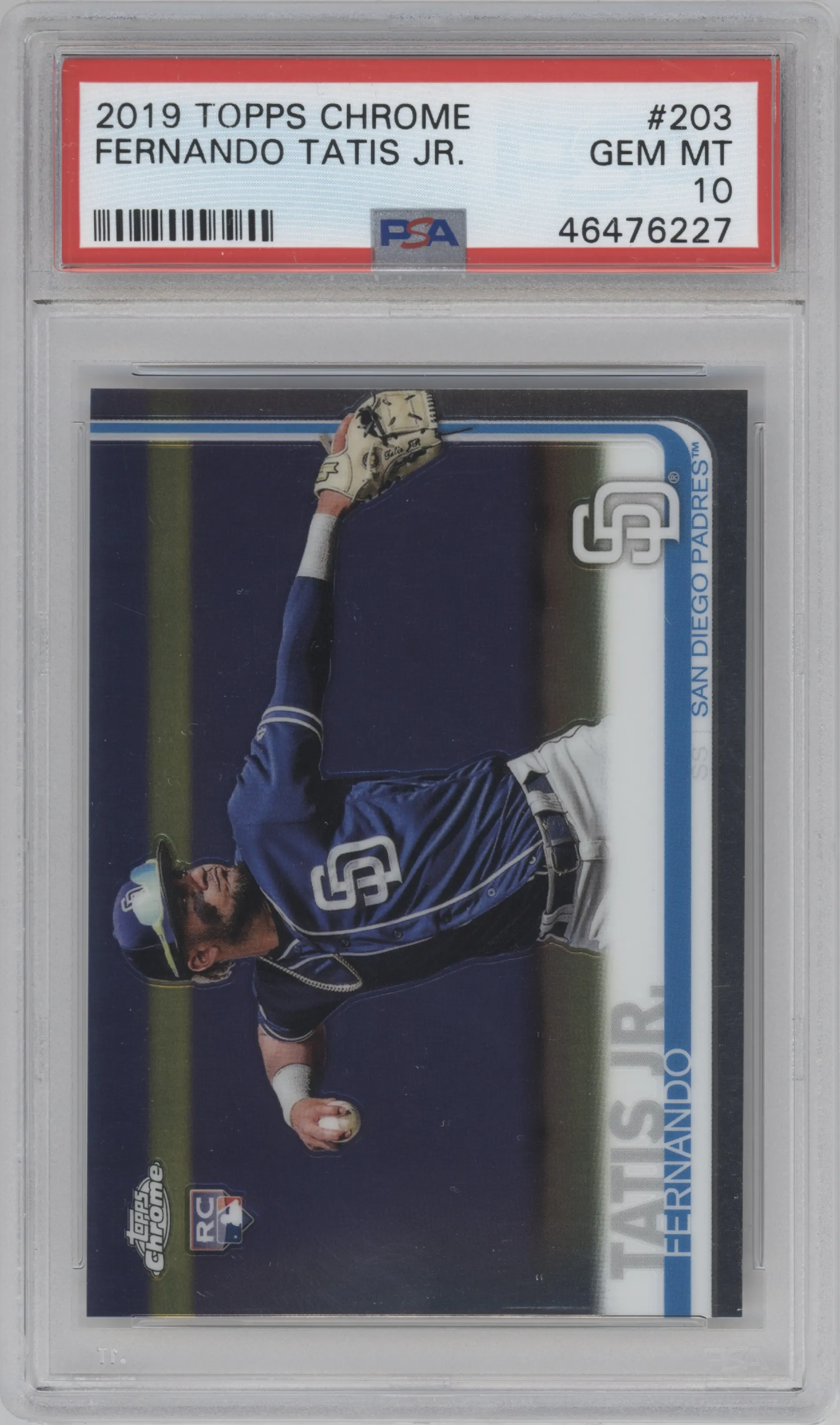 2019 Topps Chrome Fernando Tatis Jr. PSA 10