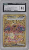 Charizard ex from the 2023 Pokemon SV JPN set graded by CSG and given an overall grade of 10.