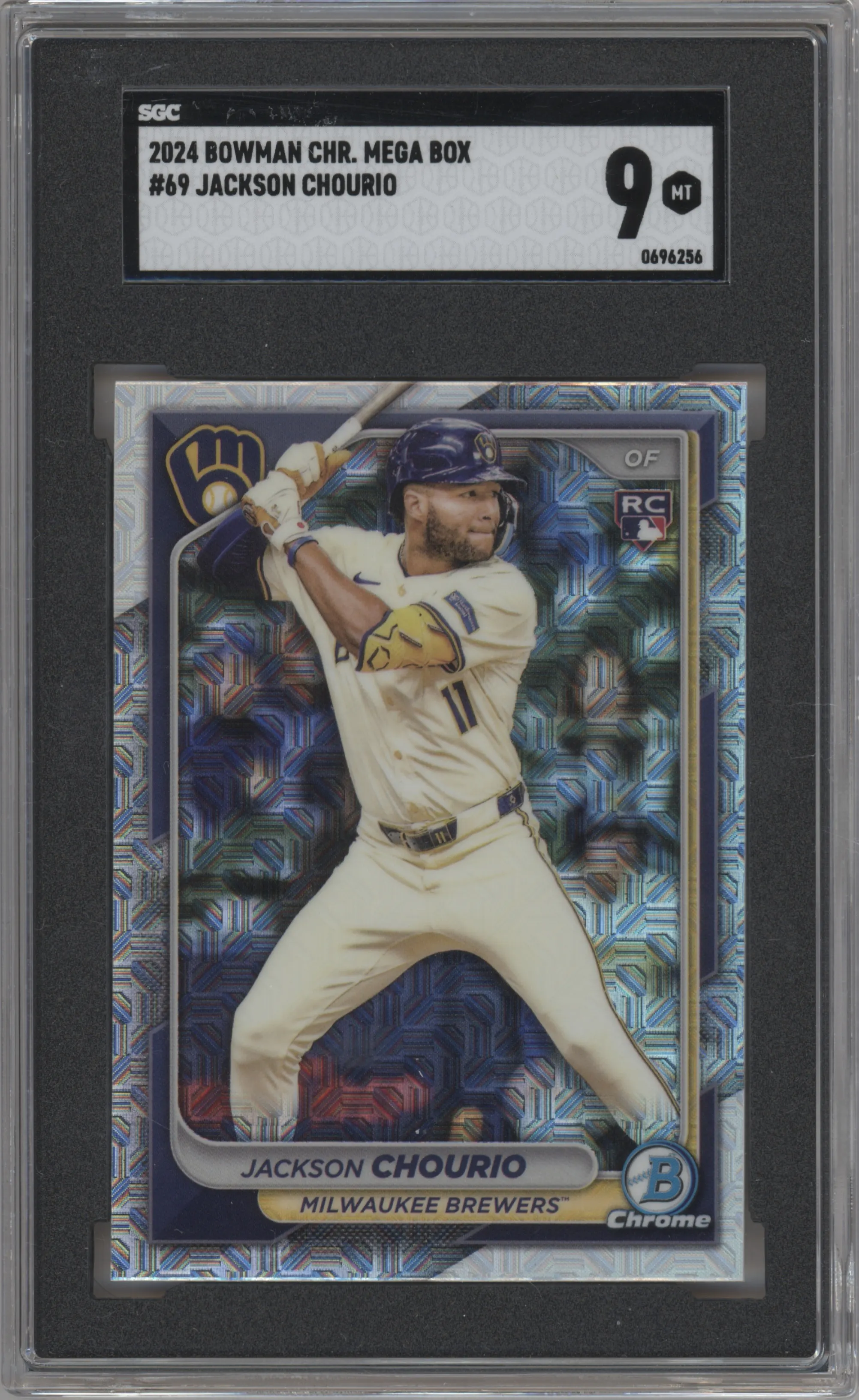 2024 Bowman Chrome Mega Box Jackson Chourio #69 SGC 9