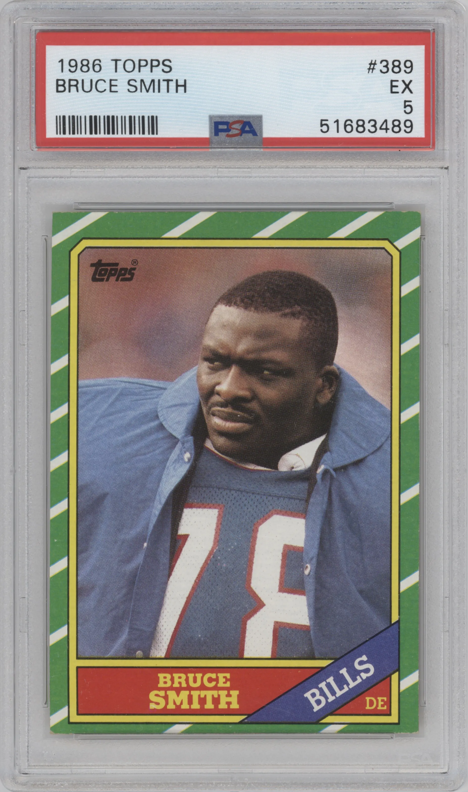 1986 Topps Bruce Smith #389 PSA 5
