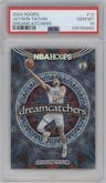 Jayson Tatum from the 2024-25 Panini NBA Hoops set graded by PSA and given an overall grade of 10.