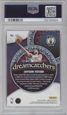 Jayson Tatum from the 2024-25 Panini NBA Hoops set graded by PSA and given an overall grade of 10.