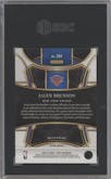 Jalen Brunson from the 2023-24 Panini Select  set featuring a Tiger parallel graded by SGC and given an overall grade of 9.5.