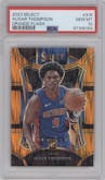 Ausar Thompson from the 2023-24 Panini Select  set featuring a Orange Flash parallel graded by PSA and given an overall grade of 10.