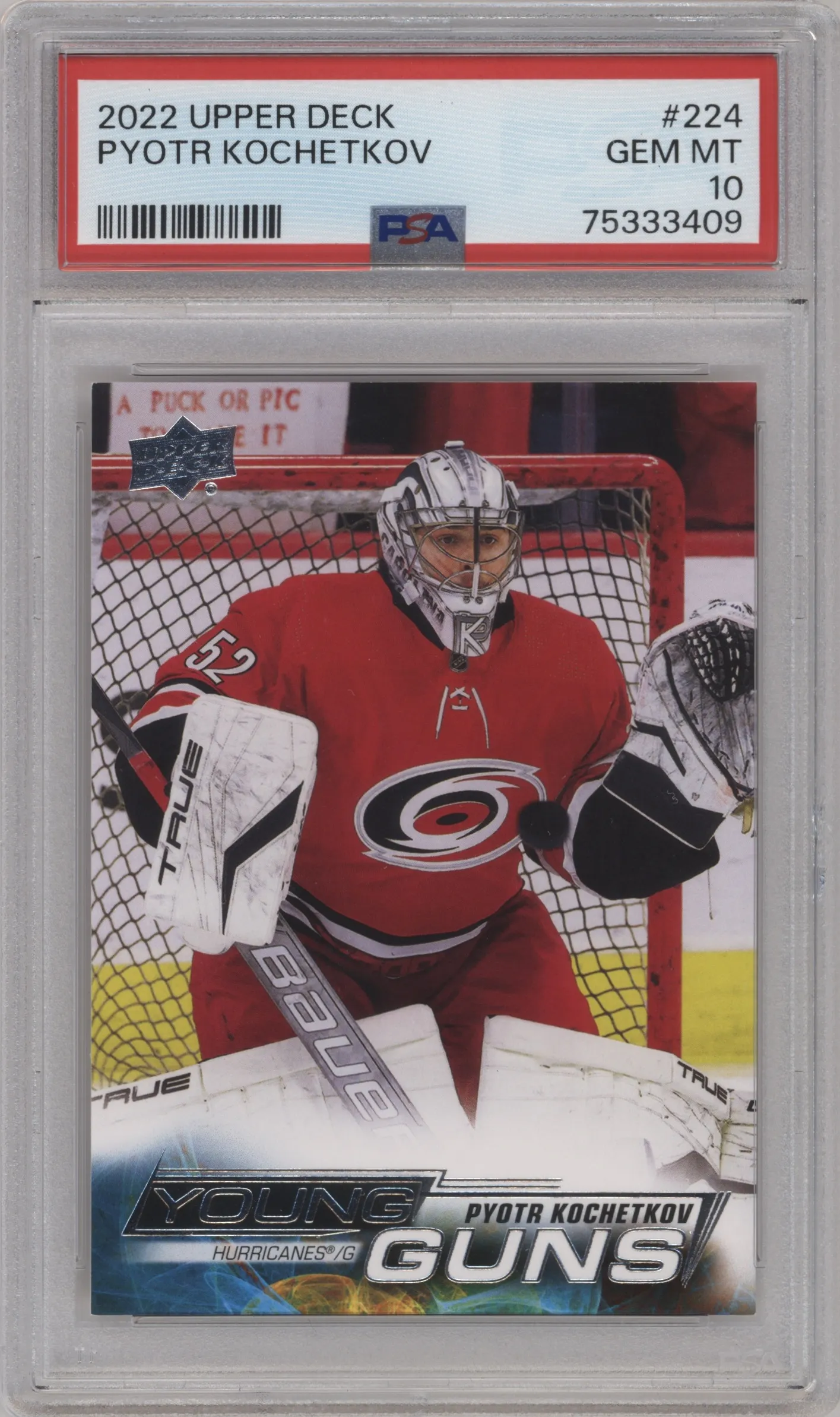 2022 Upper Deck Young Guns Pyotr Kochetkov #224 PSA 10