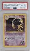 Sabrina's Alakazam from the 2000 Pokemon GH set graded by PSA and given an overall grade of 8.