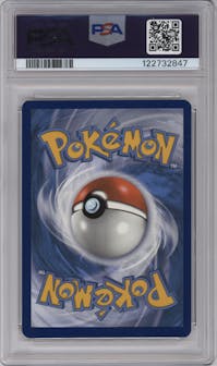 Gengar from the 2020 Pokemon SWSH set featuring a Champion's Path Special Pin Collection parallel graded by PSA and given an overall grade of 10.