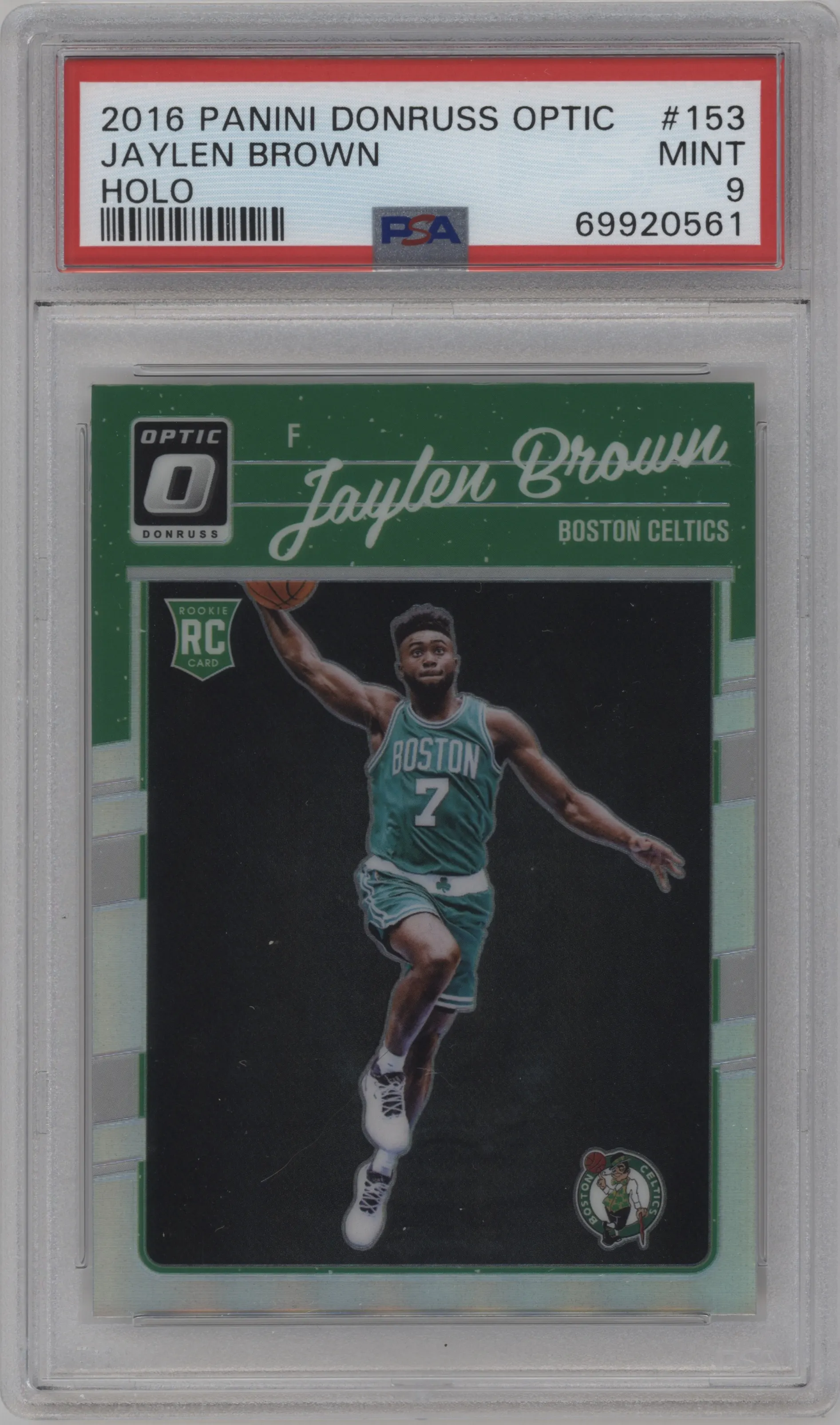 2016 Panini Donruss Optic Jaylen Brown Holo PSA 9