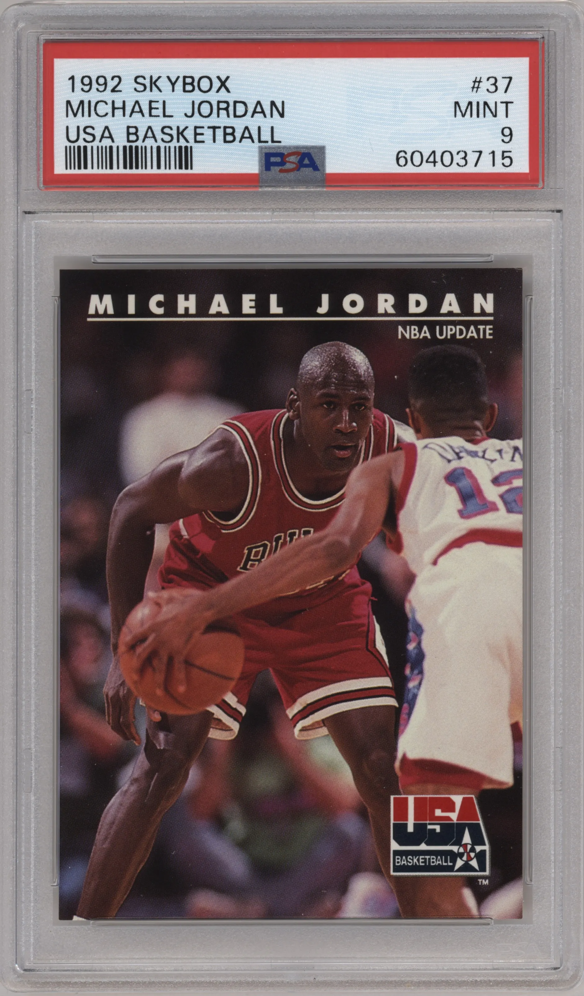 1992 Skybox USA Michael Jordan #37 PSA 9