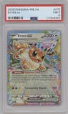 Eevee EX from the 2025 Pokemon SV set graded by PSA and given an overall grade of 9.