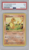 Charmander from the 1999 Pokemon set graded by PSA and given an overall grade of 5.
