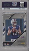 Josh Allen from the 2018 Panini Prizm set graded by PSA and given an overall grade of 9.