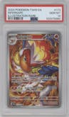 Infernape from the 2024 Pokemon SV set graded by PSA and given an overall grade of 10.