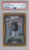 Aidan O'Connell from the 2023 Panini Prizm set featuring a Orange Prizm parallel graded by PSA and given an overall grade of 10.
