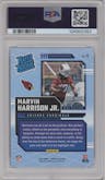 Marvin Harrison Jr. from the 2024 Donruss set graded by PSA and given an overall grade of 10.