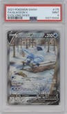 Glaceon V from the 2021 Pokemon SWSH set graded by PSA and given an overall grade of 9.