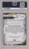 Brock Bowers from the 2024 Finest set graded by PSA and given an overall grade of 10.