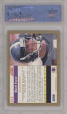 Brett Favre from the 1991 Score set graded by PSA and given an overall grade of 10.