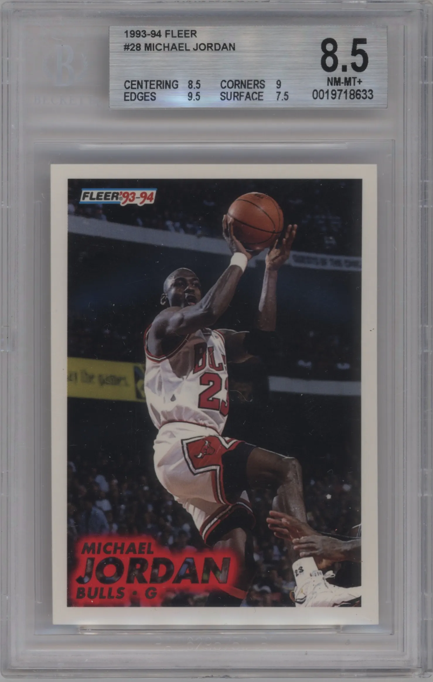 1993 Fleer Michael Jordan #28 BGS 8.5