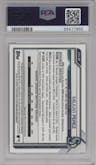 Milkar Perez from the 2021 Bowman Chrome set graded by PSA and given an overall grade of 10.