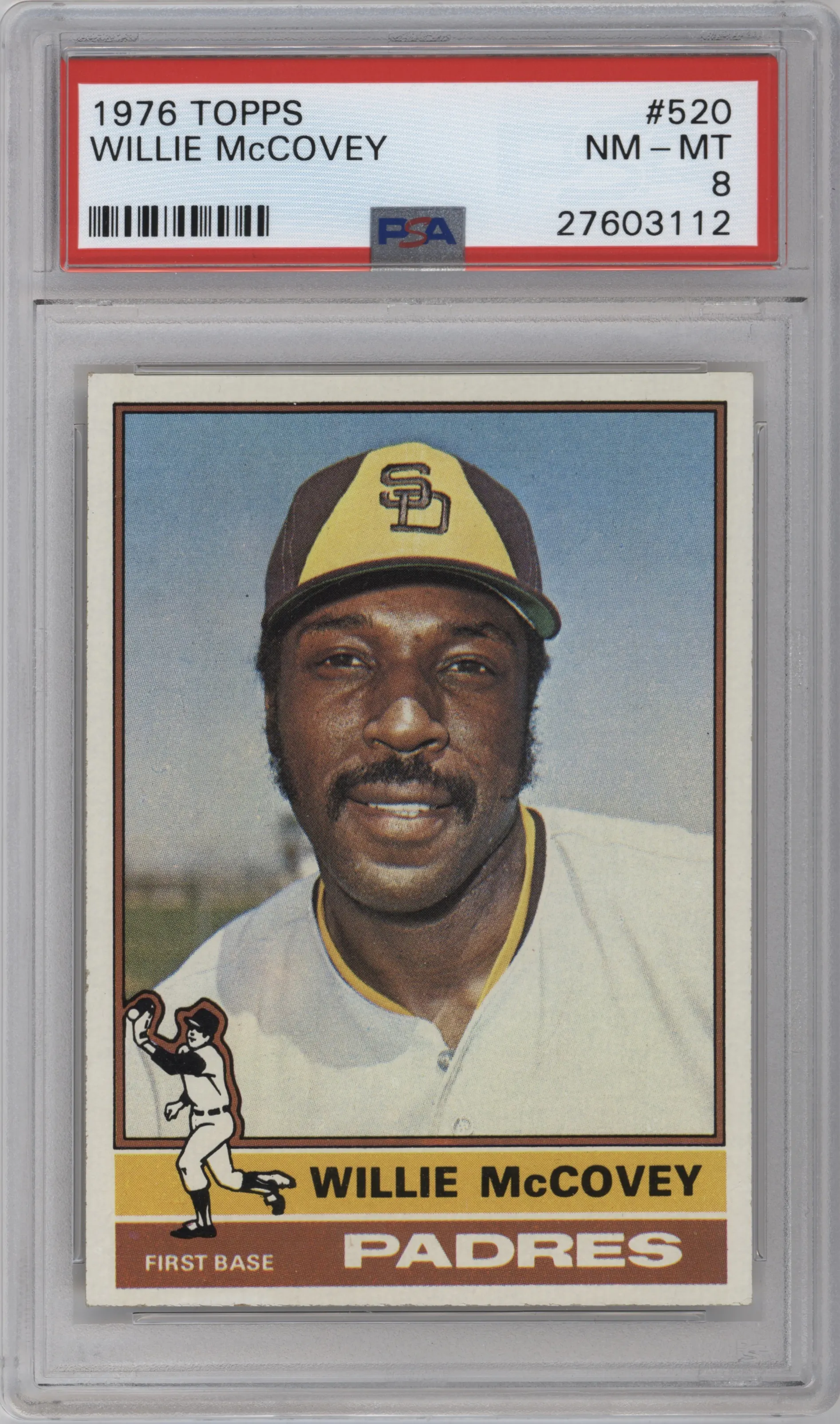 1976 Topps Willie McCovey PSA 8
