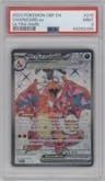 Charizard ex from the 2023 Pokemon SV set graded by PSA and given an overall grade of 9.