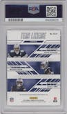 Drew Pearson / Ceedee Lamb / Michael Irvin from the 2023 Donruss Elite set graded by PSA and given an overall grade of 10.