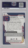 Jose Ramirez from the 2014 Topps Finest set featuring a Refractor parallel graded by PSA and given an overall grade of 9.
