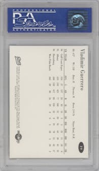 Vladimir Guerrero from the 1996 Best AA All-Stars set graded by PSA and given an overall grade of 10.