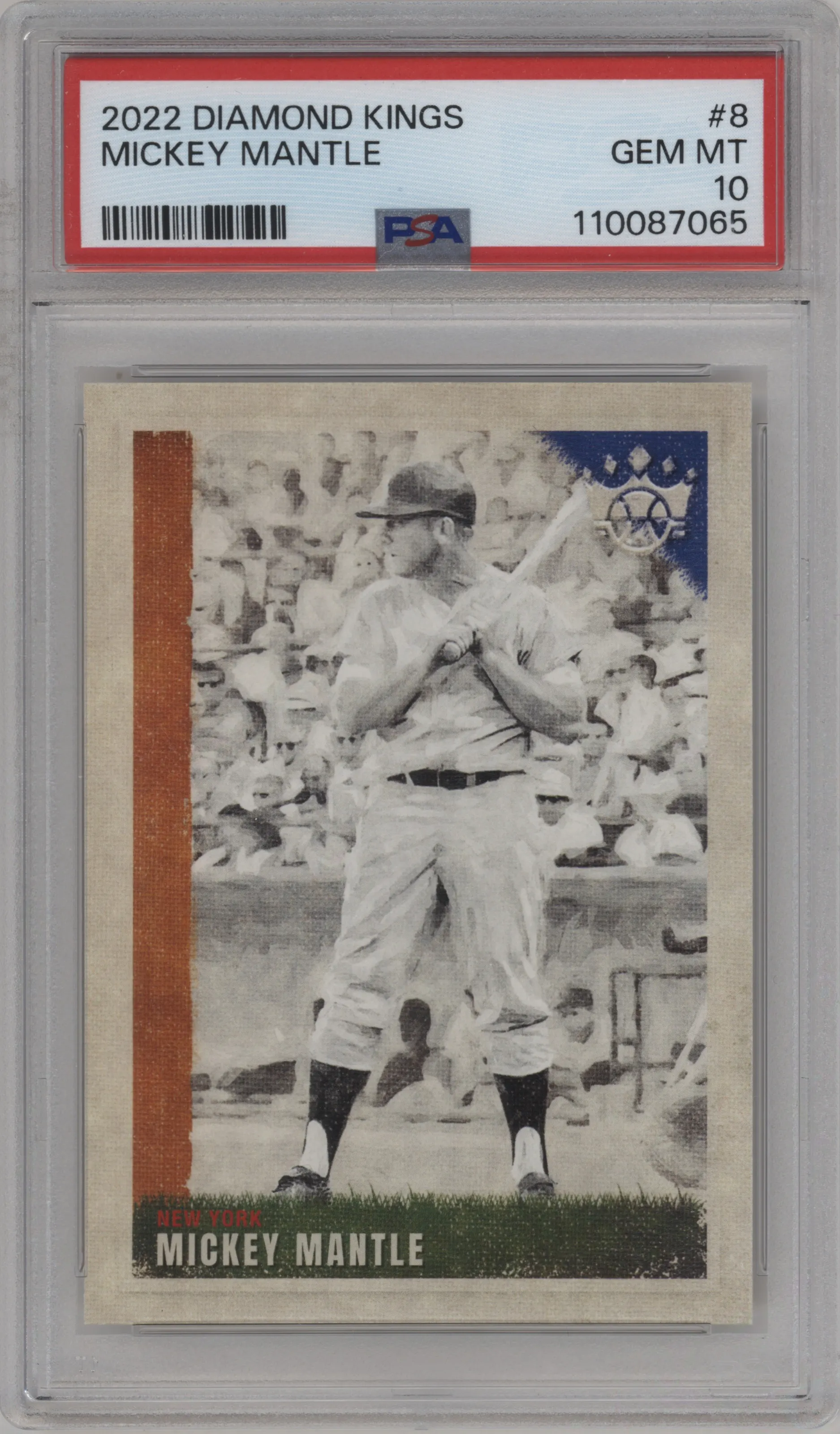 2022 Panini Diamond Kings Mickey Mantle #8 PSA 10